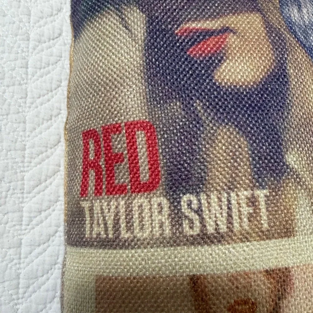 Taylor Swift Red Album Collage Throw‎ Pillow Decorative Square Removable Case